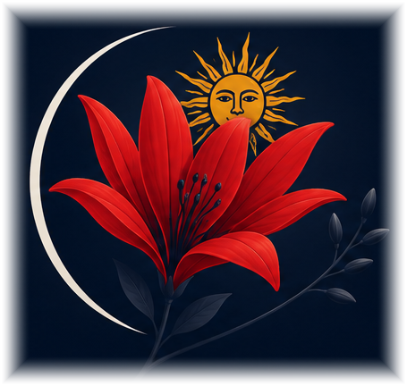 Ceibo flower and Uruguay-inspired sun